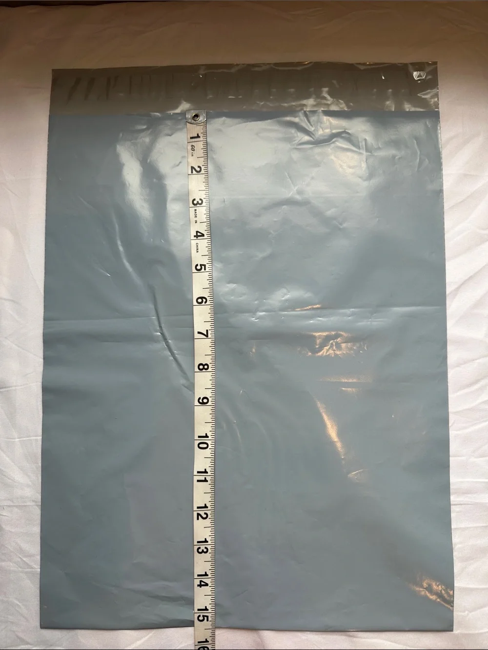 Solid Hazy Blue Poly Mailers 12